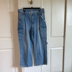 GAP Women's 90’s loose mid rise cargo Jeans